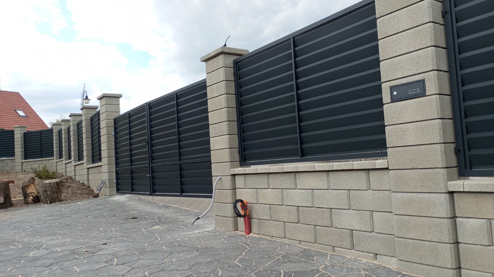 Oplocení Presbeton Simple block + Plotové výplně Imperial